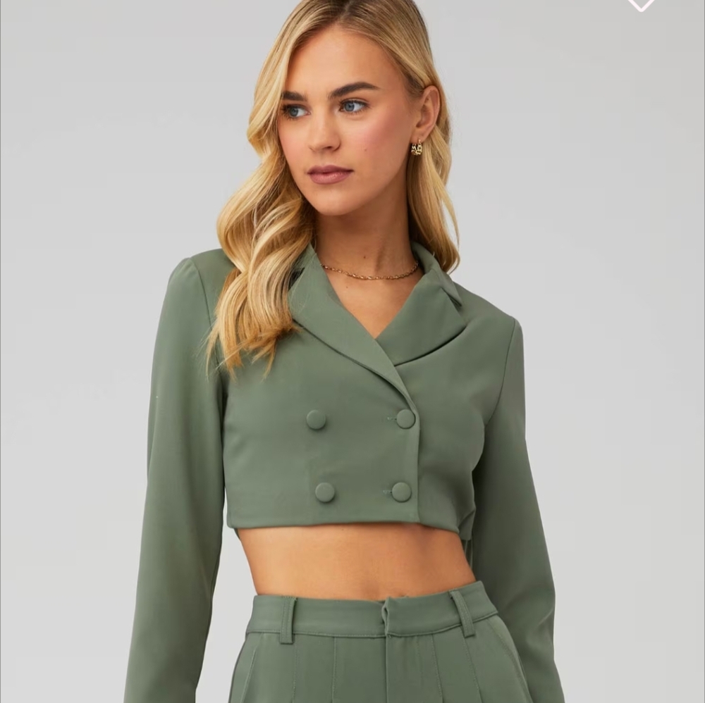 Sage The Label Cropped Blazer